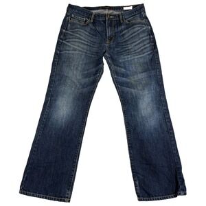 Guess Regular Crescent Fit Jeans Mens 38x32 (37x30.5) Blue Denim Straight Leg